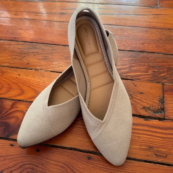 Cynthia Rowley Shoes - Cynthia Rowley Shimmer Calla Pointed Toe Textile Ballet Flats Size 10 NWT